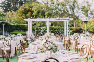 Garden Wedding Reception at The Perry House in Monterey